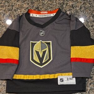NHL Vegas Kids Jersey - Gray, Gold, and Red